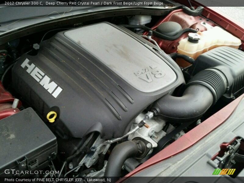 Deep Cherry Red Crystal Pearl / Dark Frost Beige/Light Frost Beige 2012 Chrysler 300 C