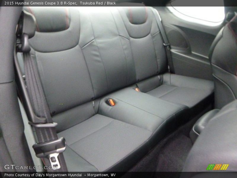Rear Seat of 2015 Genesis Coupe 3.8 R-Spec