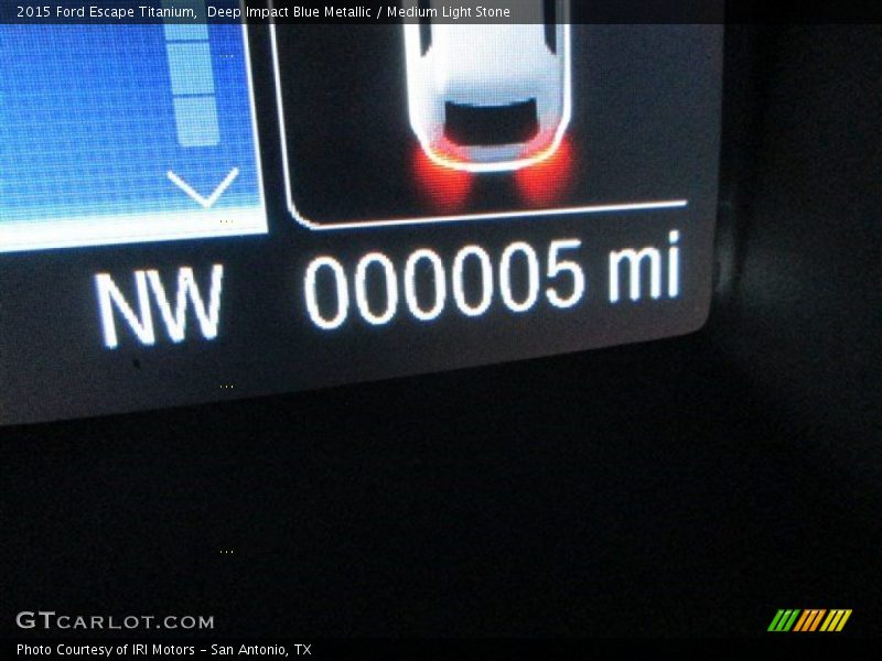 Deep Impact Blue Metallic / Medium Light Stone 2015 Ford Escape Titanium