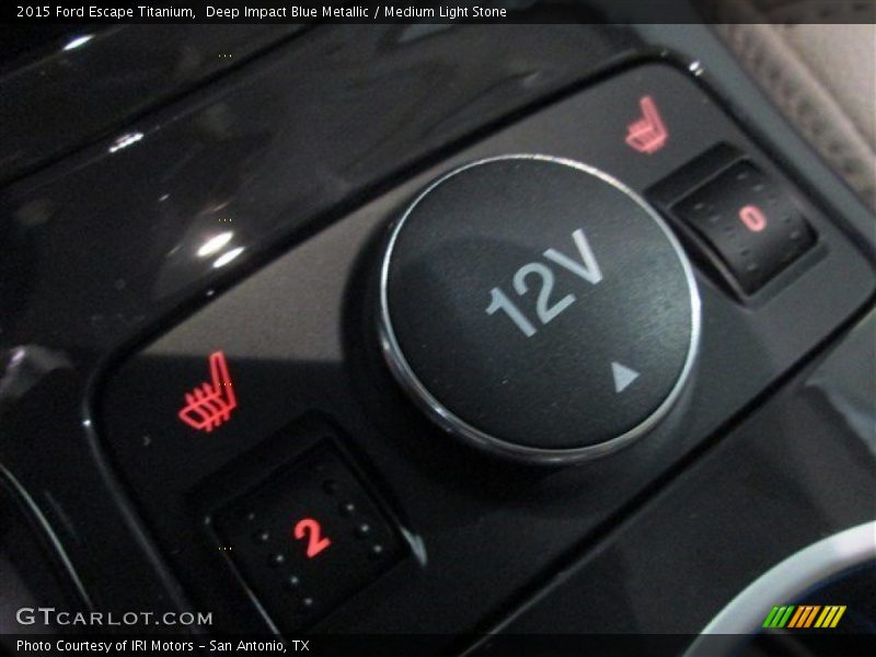 Deep Impact Blue Metallic / Medium Light Stone 2015 Ford Escape Titanium