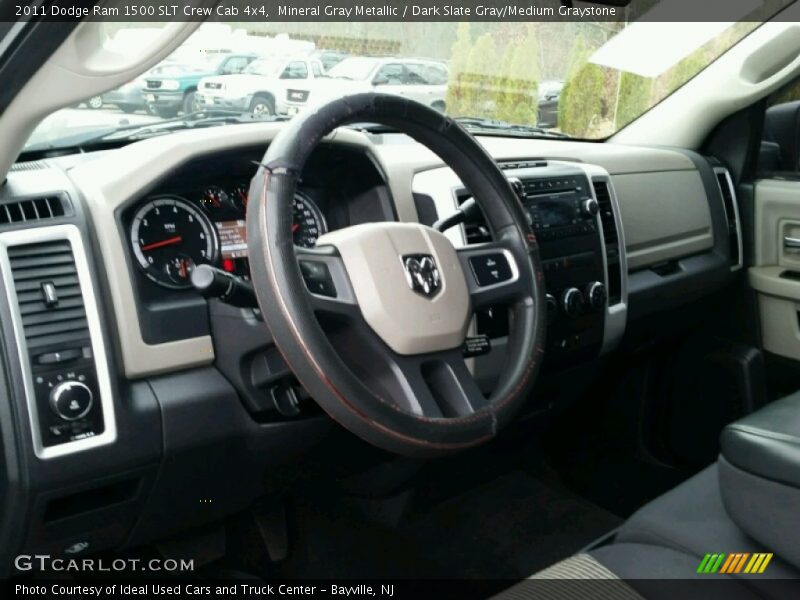 Mineral Gray Metallic / Dark Slate Gray/Medium Graystone 2011 Dodge Ram 1500 SLT Crew Cab 4x4