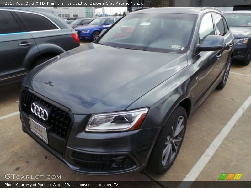 Daytona Gray Metallic / Black 2015 Audi Q5 3.0 TDI Premium Plus quattro