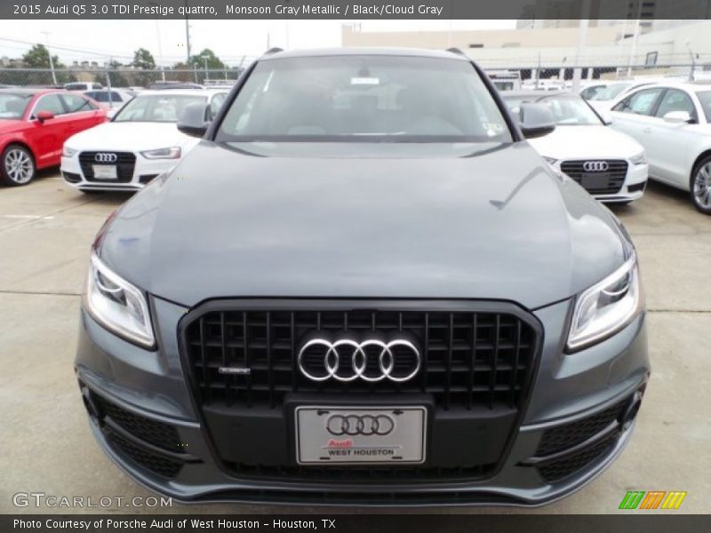 Monsoon Gray Metallic / Black/Cloud Gray 2015 Audi Q5 3.0 TDI Prestige quattro