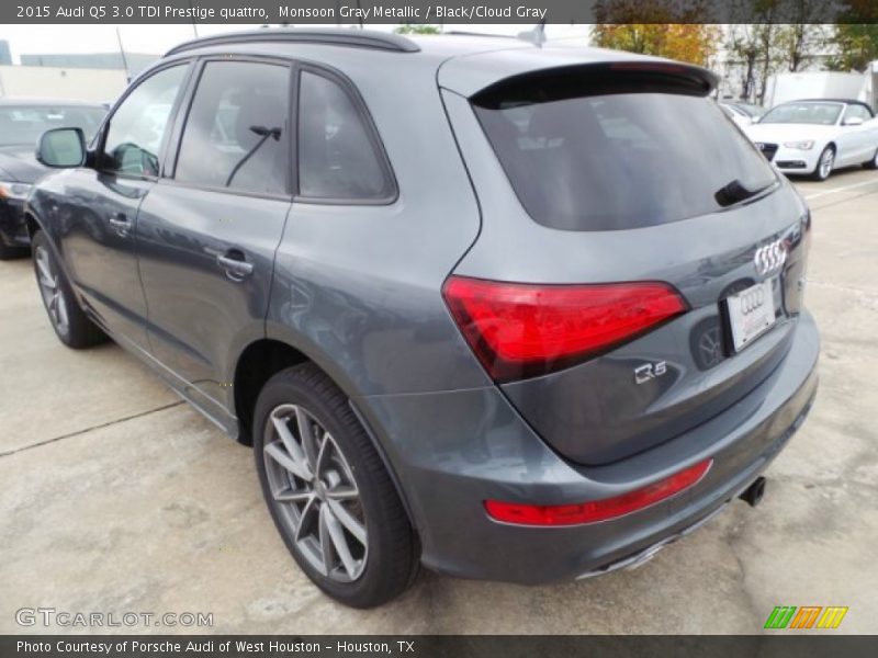 Monsoon Gray Metallic / Black/Cloud Gray 2015 Audi Q5 3.0 TDI Prestige quattro