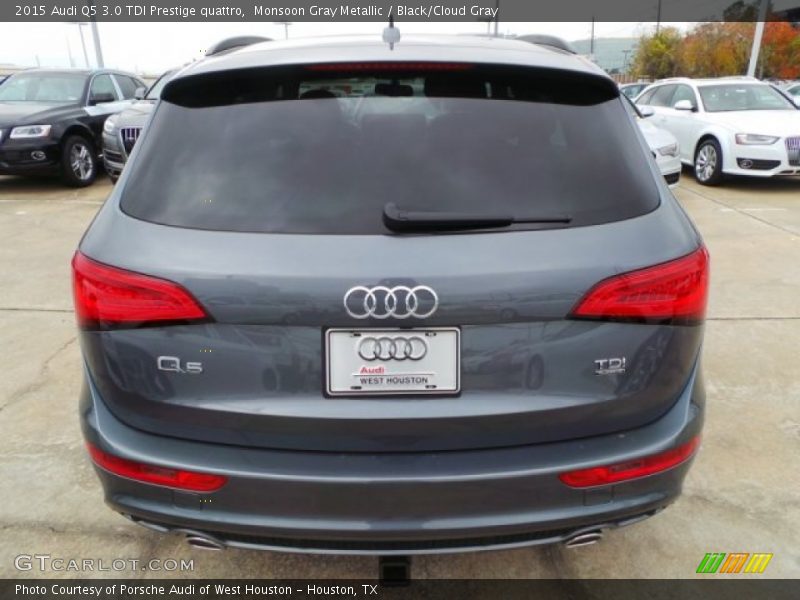 Monsoon Gray Metallic / Black/Cloud Gray 2015 Audi Q5 3.0 TDI Prestige quattro