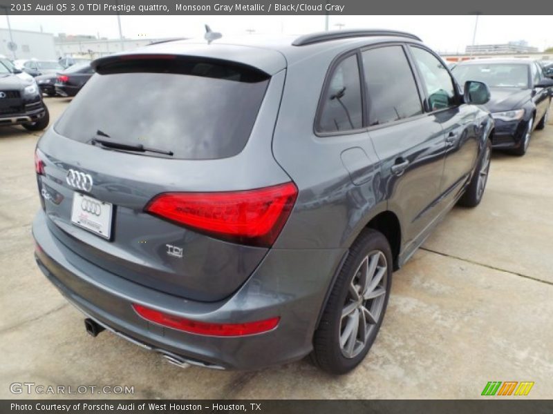 Monsoon Gray Metallic / Black/Cloud Gray 2015 Audi Q5 3.0 TDI Prestige quattro