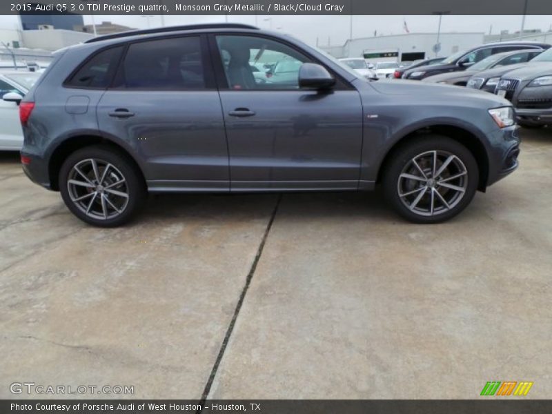 Monsoon Gray Metallic / Black/Cloud Gray 2015 Audi Q5 3.0 TDI Prestige quattro