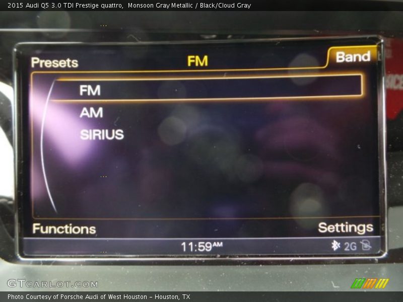 Monsoon Gray Metallic / Black/Cloud Gray 2015 Audi Q5 3.0 TDI Prestige quattro