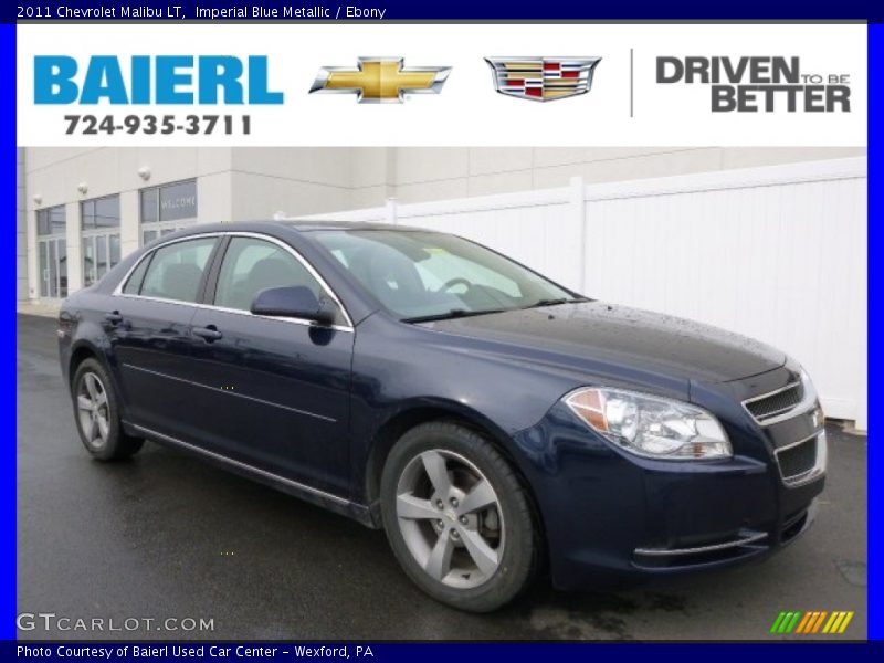 Imperial Blue Metallic / Ebony 2011 Chevrolet Malibu LT
