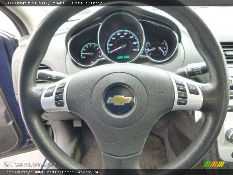 Imperial Blue Metallic / Ebony 2011 Chevrolet Malibu LT