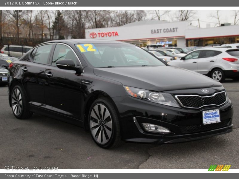 Ebony Black / Black 2012 Kia Optima SX