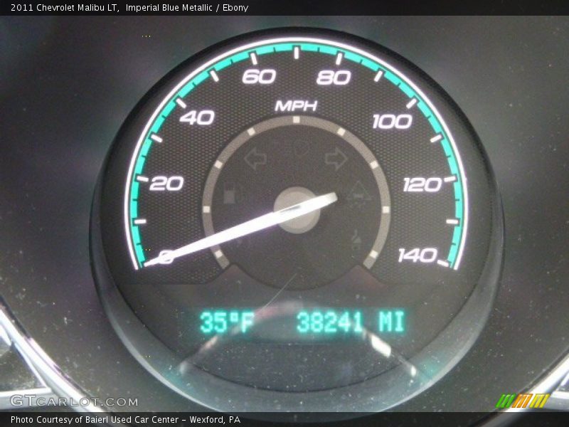 Imperial Blue Metallic / Ebony 2011 Chevrolet Malibu LT