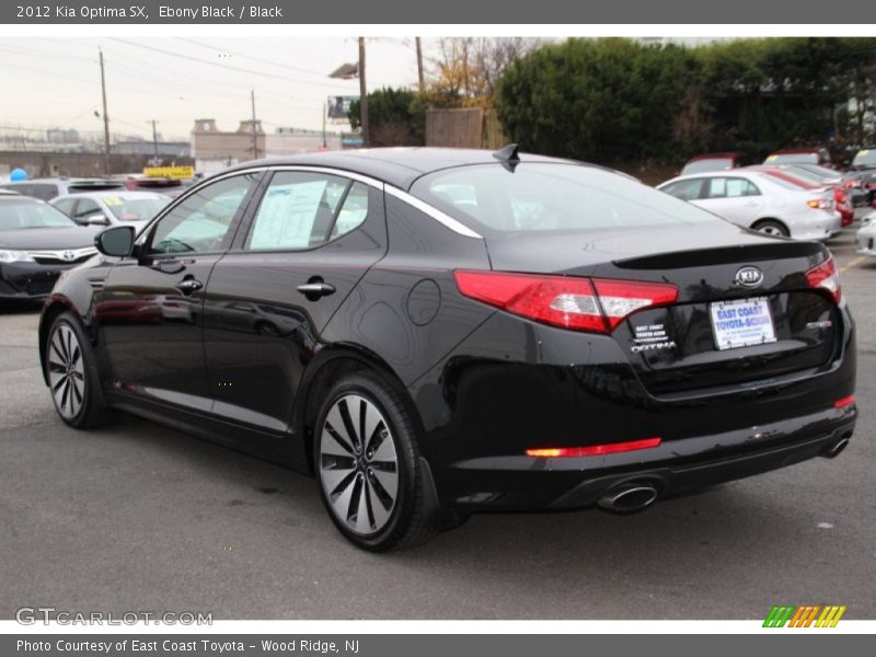 Ebony Black / Black 2012 Kia Optima SX