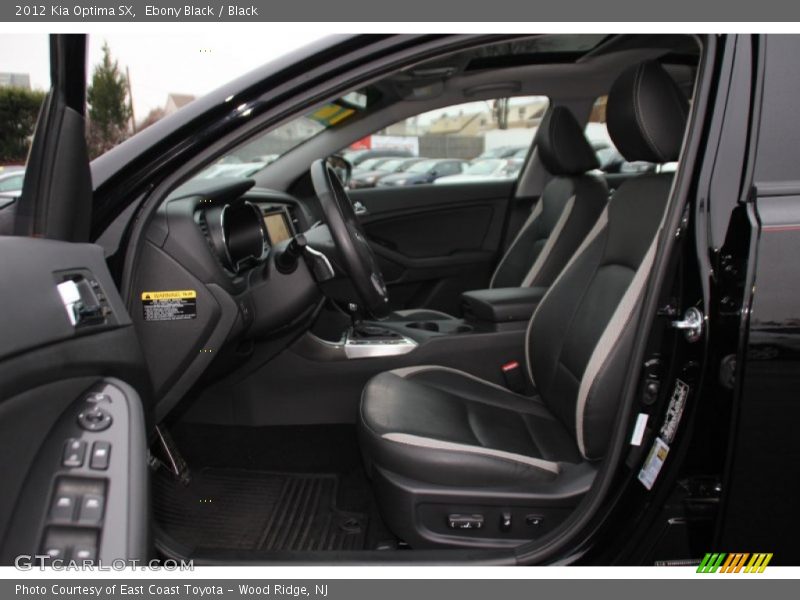 Ebony Black / Black 2012 Kia Optima SX