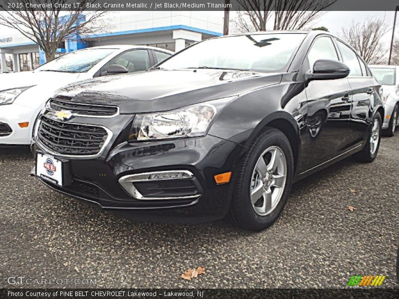 Black Granite Metallic / Jet Black/Medium Titanium 2015 Chevrolet Cruze LT