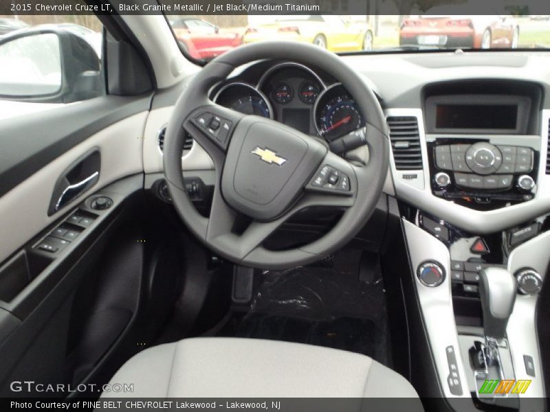 Black Granite Metallic / Jet Black/Medium Titanium 2015 Chevrolet Cruze LT