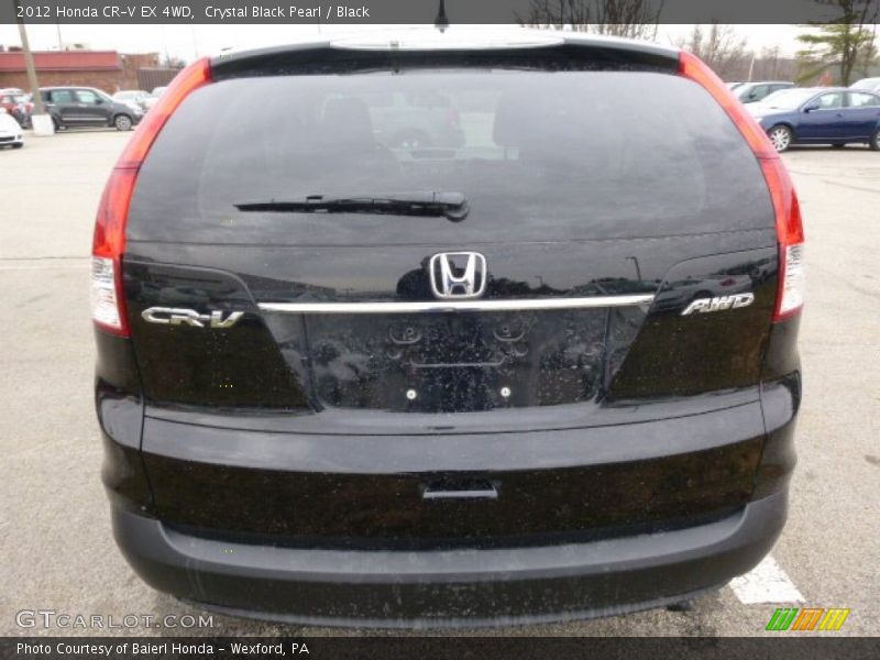 Crystal Black Pearl / Black 2012 Honda CR-V EX 4WD