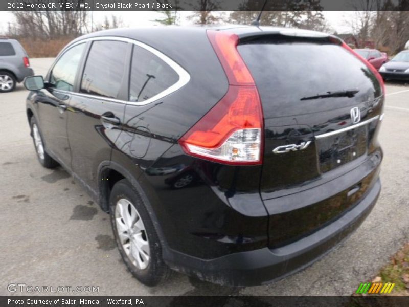 Crystal Black Pearl / Black 2012 Honda CR-V EX 4WD