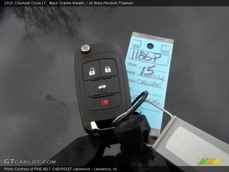Black Granite Metallic / Jet Black/Medium Titanium 2015 Chevrolet Cruze LT