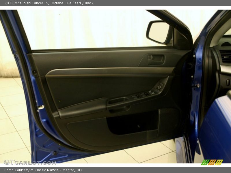 Octane Blue Pearl / Black 2012 Mitsubishi Lancer ES