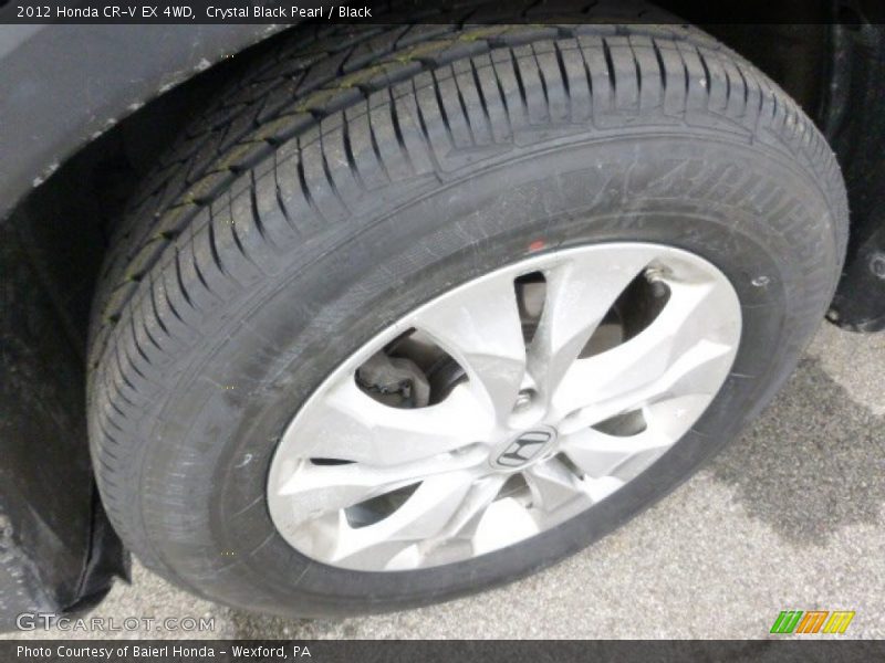 Crystal Black Pearl / Black 2012 Honda CR-V EX 4WD
