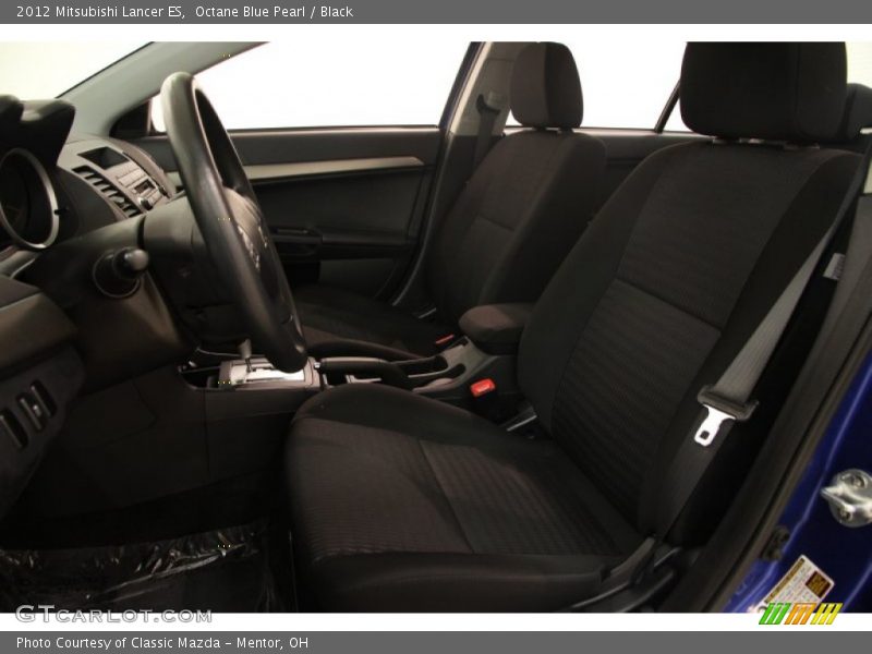 Octane Blue Pearl / Black 2012 Mitsubishi Lancer ES