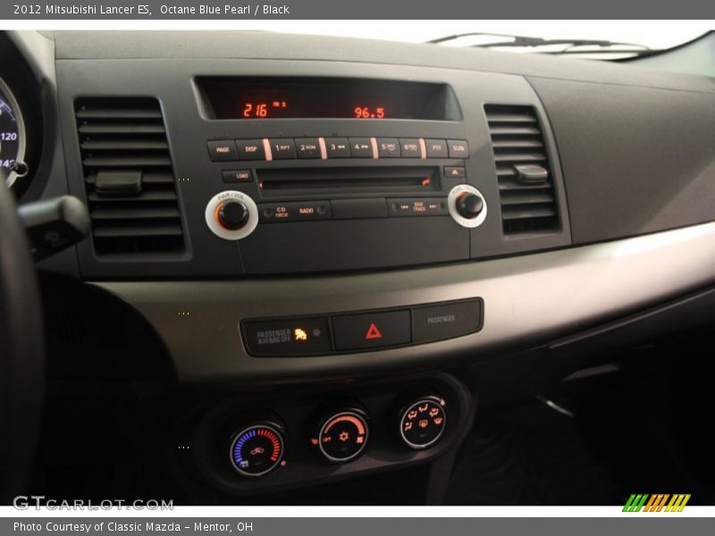 Octane Blue Pearl / Black 2012 Mitsubishi Lancer ES