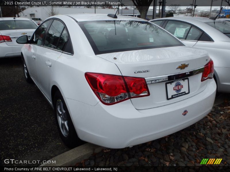 Summit White / Jet Black/Medium Titanium 2015 Chevrolet Cruze LT