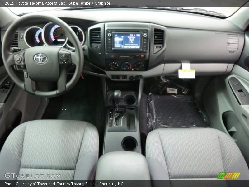 Super White / Graphite 2015 Toyota Tacoma Access Cab