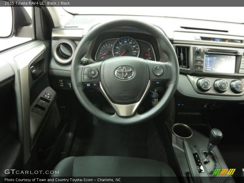 Black / Black 2015 Toyota RAV4 LE