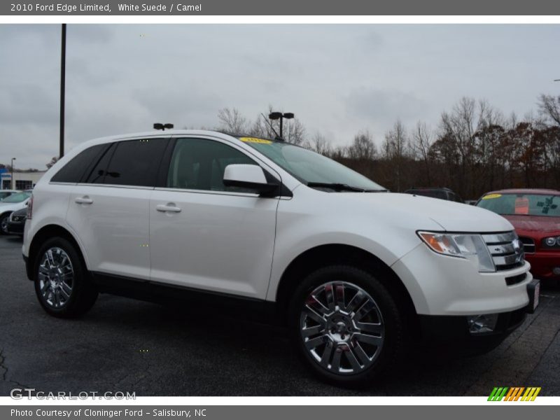 White Suede / Camel 2010 Ford Edge Limited