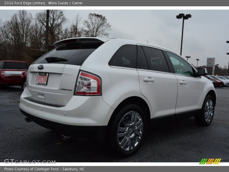 White Suede / Camel 2010 Ford Edge Limited