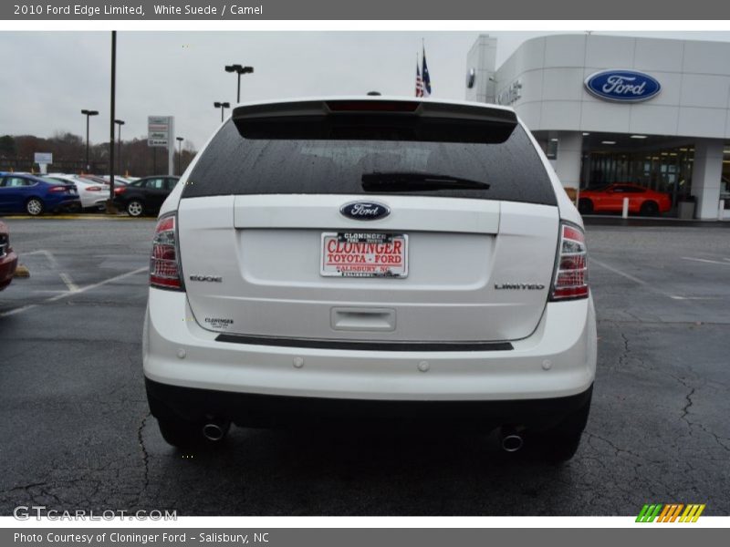 White Suede / Camel 2010 Ford Edge Limited