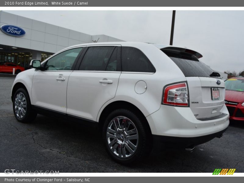 White Suede / Camel 2010 Ford Edge Limited