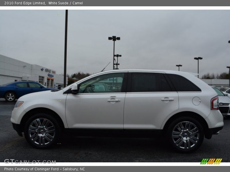 White Suede / Camel 2010 Ford Edge Limited