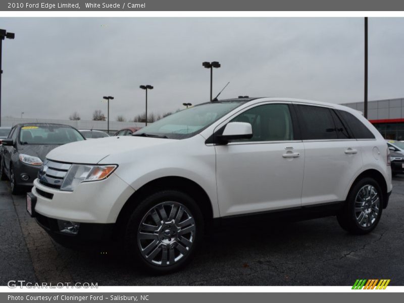 White Suede / Camel 2010 Ford Edge Limited