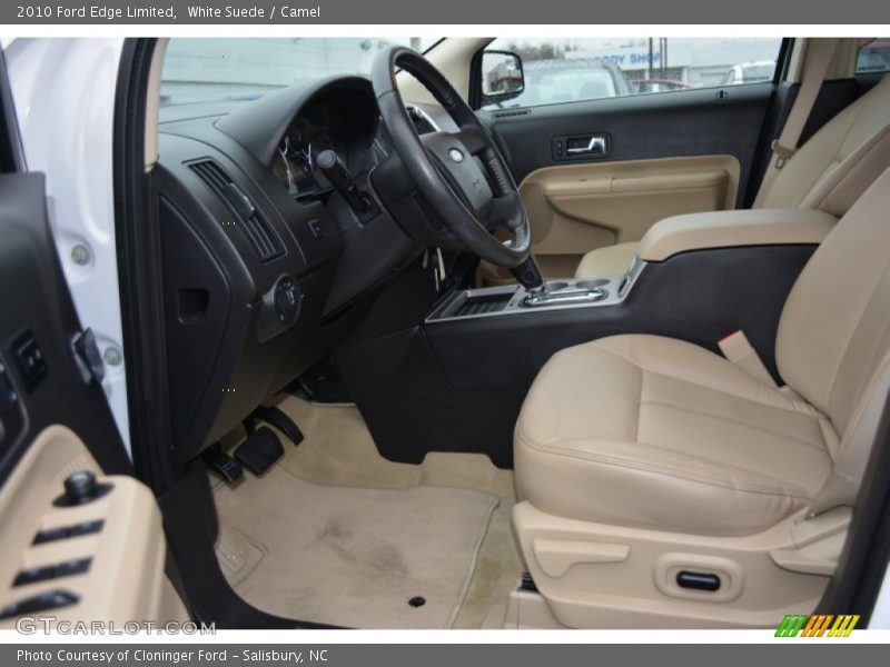 White Suede / Camel 2010 Ford Edge Limited