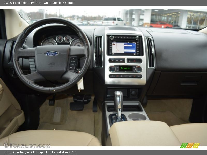 White Suede / Camel 2010 Ford Edge Limited