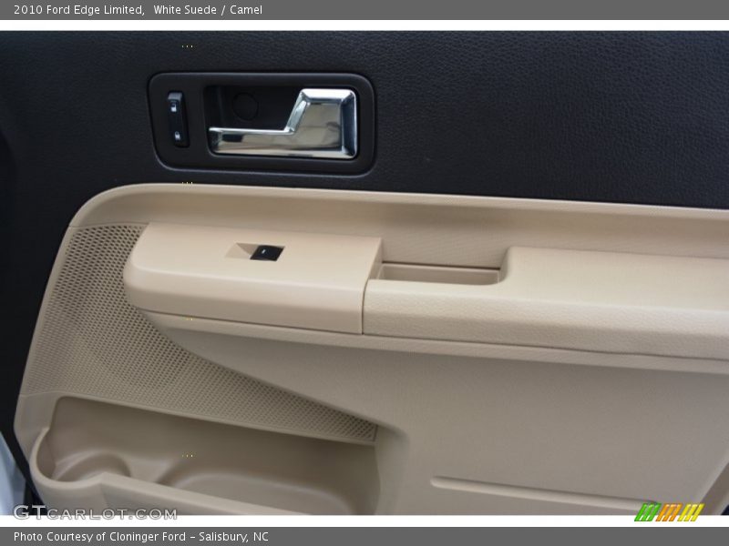 White Suede / Camel 2010 Ford Edge Limited