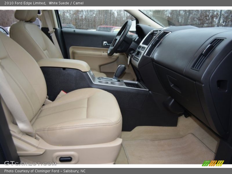 White Suede / Camel 2010 Ford Edge Limited