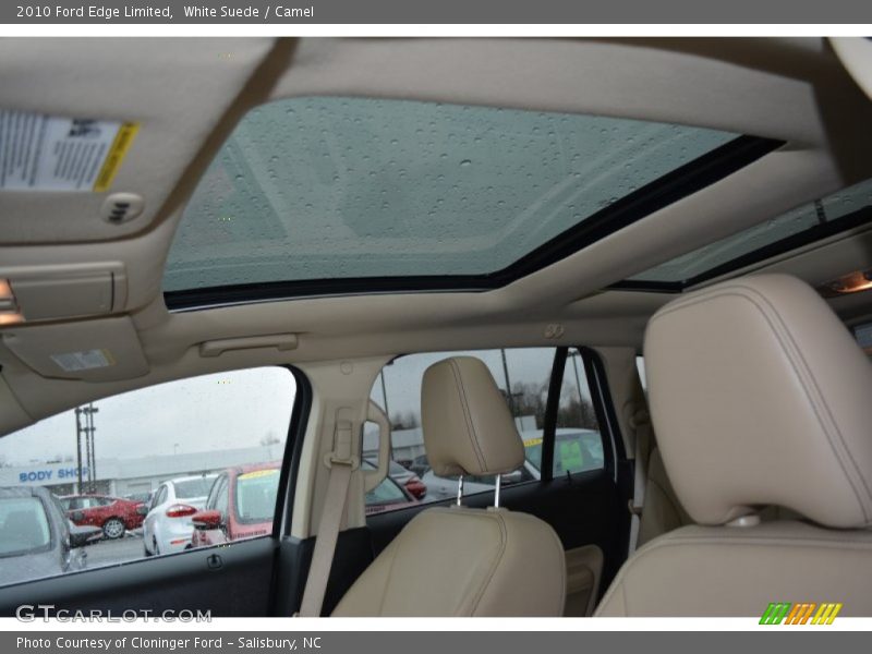 White Suede / Camel 2010 Ford Edge Limited