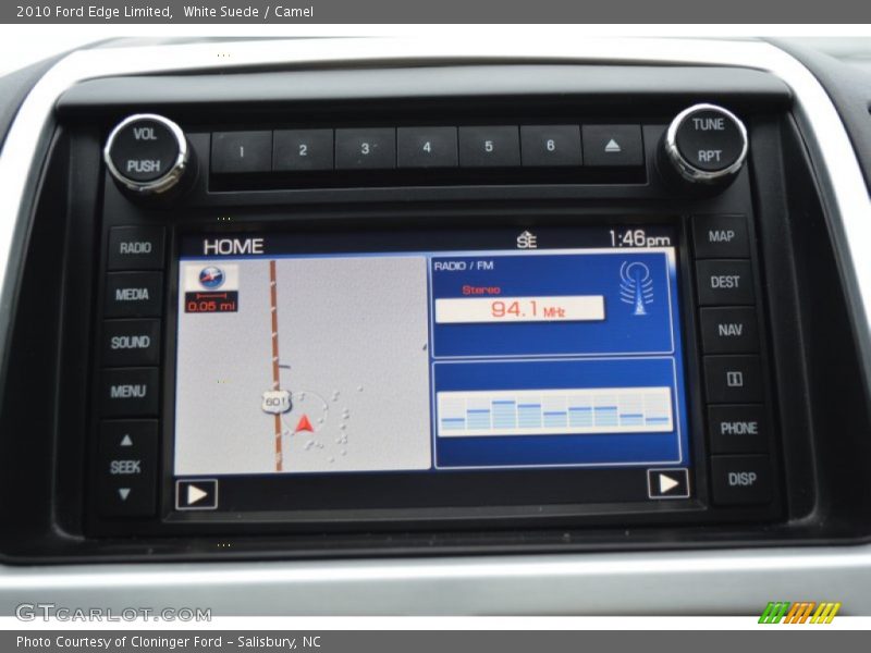 White Suede / Camel 2010 Ford Edge Limited