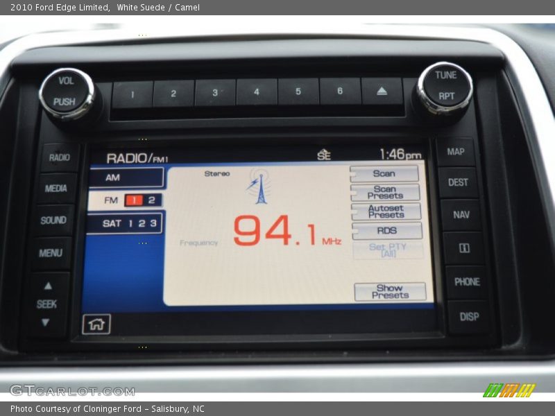 White Suede / Camel 2010 Ford Edge Limited