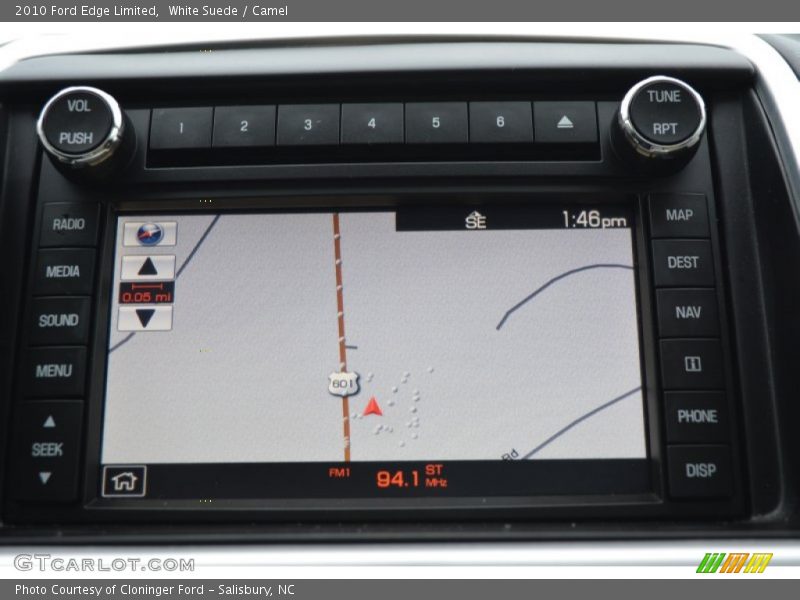 White Suede / Camel 2010 Ford Edge Limited