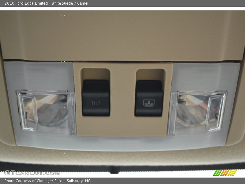 White Suede / Camel 2010 Ford Edge Limited