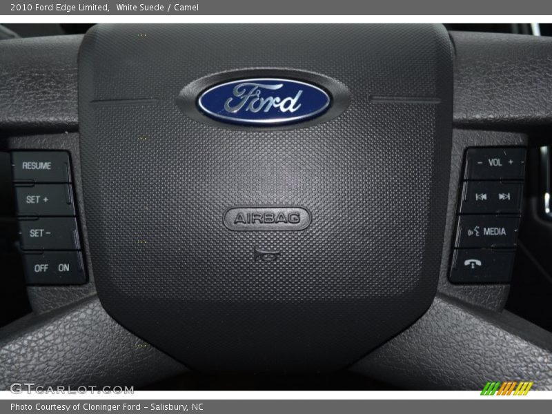 White Suede / Camel 2010 Ford Edge Limited