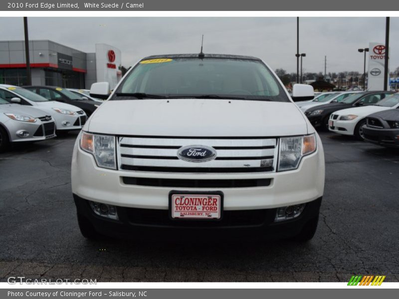 White Suede / Camel 2010 Ford Edge Limited