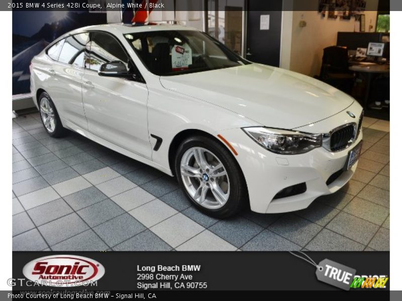 Alpine White / Black 2015 BMW 4 Series 428i Coupe