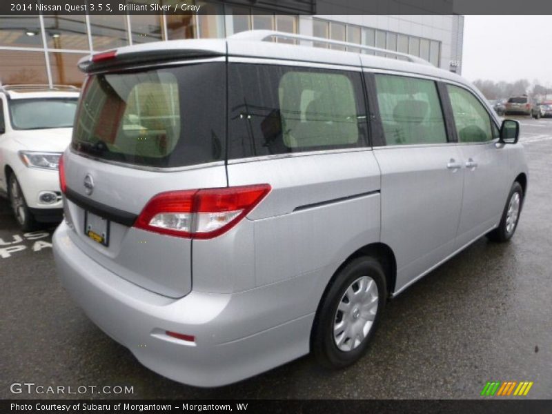 Brilliant Silver / Gray 2014 Nissan Quest 3.5 S