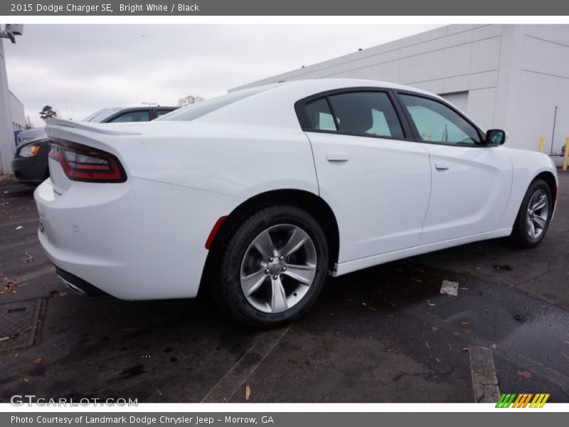 Bright White / Black 2015 Dodge Charger SE